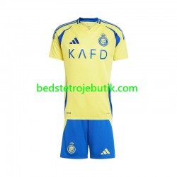 Al Nassr Børn Hjemmebane Fodboldtrøje 2024-2025 Kortærmet