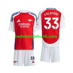Arsenal Calafiori 33 Børn Hjemmebane Fodboldtrøje 2024-2025 Kortærmet