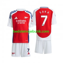 Arsenal Saka 7 Børn Hjemmebane Fodboldtrøje 2024-2025 Kortærmet