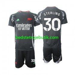 Arsenal Sterling 30 Børn Udebane Fodboldtrøje 2024-2025 Kortærmet