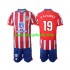 Atlético Madrid J.Alvarez 19 Børn Hjemmebane Fodboldtrøje 2024-2025 Kortærmet
