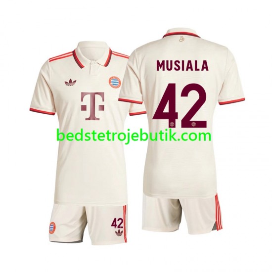FC Bayern München Musiala 42 Børn 3. Valg Fodboldtrøje 2024-2025 Kortærmet