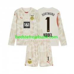 Borussia Dortmund Gregor Kobel 1 Målmand Børn Hjemmebane Fodboldtrøje 2024-2025 Langærmet