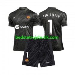 FC Barcelona Ter Stegen 1 Målmand Børn 3. Valg Fodboldtrøje 2024-2025 Kortærmet