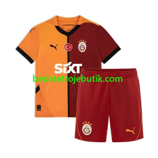 Galatasaray Børn Hjemmebane Fodboldtrøje 2024-2025 Kortærmet
