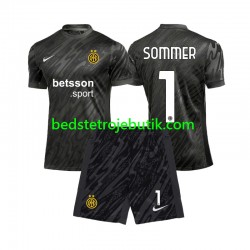 Inter Milan Yann Sommer 1 Målmand Børn 3. Valg Fodboldtrøje 2024-2025 Kortærmet