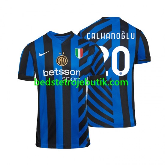 Inter Milan Hakan Calhanoglu 20 Mænd Hjemmebane Fodboldtrøje 2024-2025 Kortærmet