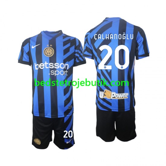 Inter Milan Hakan Calhanoglu 20 Børn Hjemmebane Fodboldtrøje 2024-2025 Kortærmet