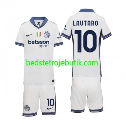 Inter Milan Lautaro 10 Børn Udebane Fodboldtrøje 2024-2025 Kortærmet