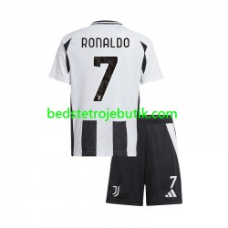 Juventus Cristiano Ronaldo 7 Børn Hjemmebane Fodboldtrøje 2024-2025 Kortærmet
