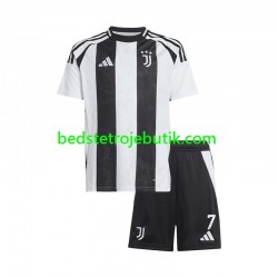 Juventus Cristiano Ronaldo 7 Børn Hjemmebane Fodboldtrøje 2024-2025 Kortærmet