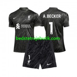 Liverpool Alisson Becker 1 Målmand Børn Hjemmebane Fodboldtrøje 2024-2025 Kortærmet