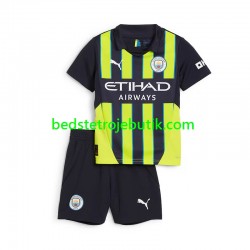 Manchester City Børn Udebane Fodboldtrøje 2024-2025 Kortærmet