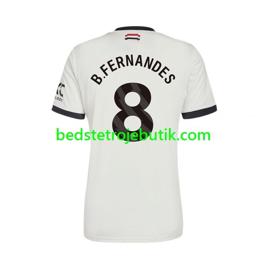 Manchester United Bruno Fernandes 8 Mænd 3. Valg Fodboldtrøje 2024-2025 Kortærmet