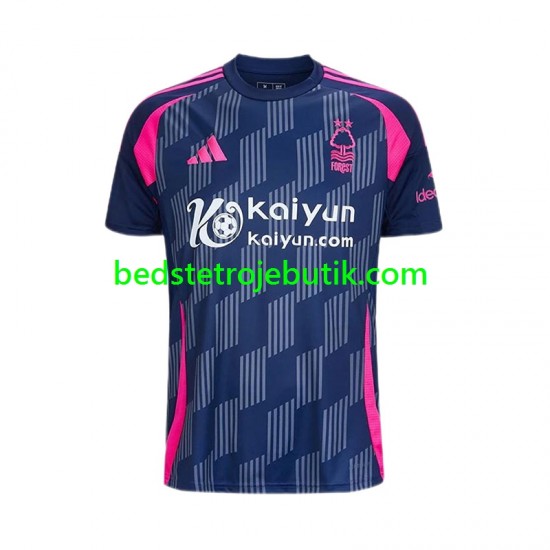 Nottingham Forest Mænd Udebane Fodboldtrøje 2024-2025 Kortærmet