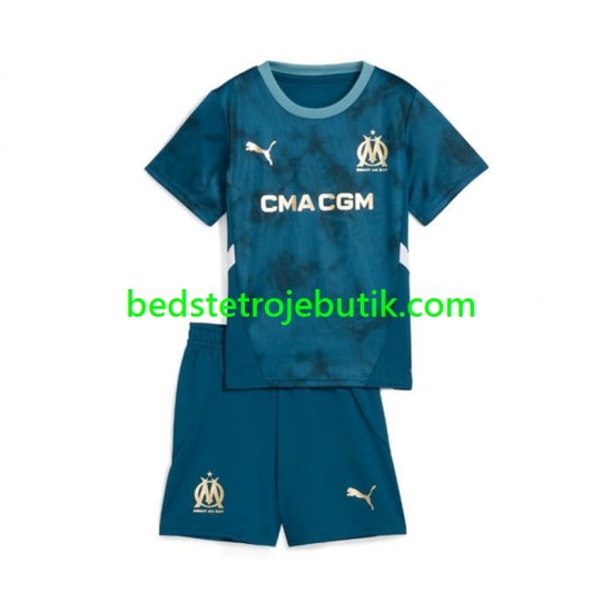 Olympique de Marseille Børn Udebane Fodboldtrøje 2024-2025 Kortærmet