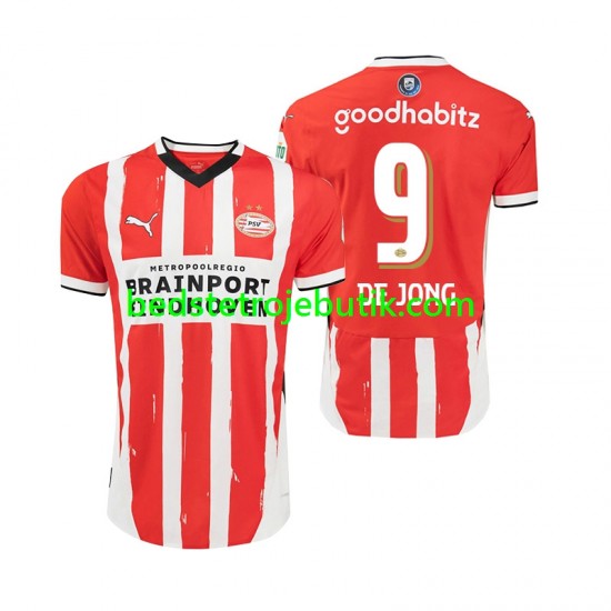 PSV Eindhoven DE JONG 9 Mænd Hjemmebane Fodboldtrøje 2024-2025 Kortærmet
