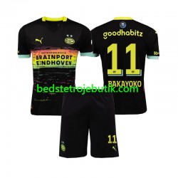 PSV Eindhoven Johan Bakayoko 11 Børn Udebane Fodboldtrøje 2024-2025 Kortærmet