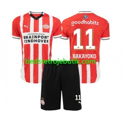 PSV Eindhoven Johan Bakayoko 11 Børn Hjemmebane Fodboldtrøje 2024-2025 Kortærmet