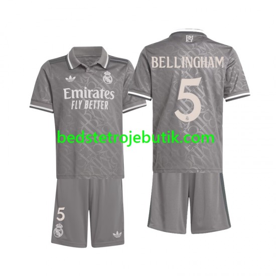 Real Madrid Bellingham 5 Børn 3. Valg Fodboldtrøje 2024-2025 Kortærmet