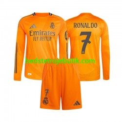 Real Madrid Cristiano Ronaldo 7 Børn Udebane Fodboldtrøje 2024-2025 Langærmet