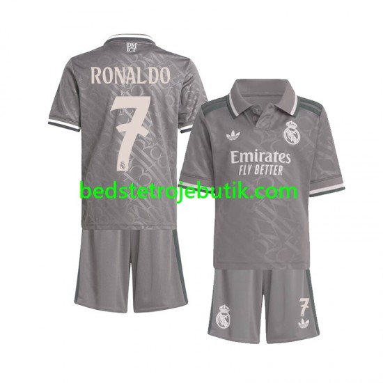 Real Madrid Cristiano Ronaldo 7 Børn 3. Valg Fodboldtrøje 2024-2025 Kortærmet