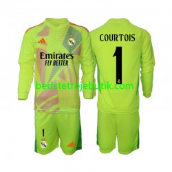 Real Madrid COURTOIS 1 Målmand Børn 4. Valg Fodboldtrøje 2024-2025 Langærmet