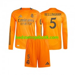 Real Madrid Jude Bellingham 5 Børn Udebane Fodboldtrøje 2024-2025 Langærmet