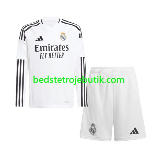 Real Madrid Børn Hjemmebane Fodboldtrøje 2024-2025 Langærmet