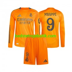 Real Madrid Mbappé Kylian 9 Børn Udebane Fodboldtrøje 2024-2025 Langærmet