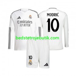 Real Madrid Modrić Luka 10 Børn Hjemmebane Fodboldtrøje 2024-2025 Langærmet