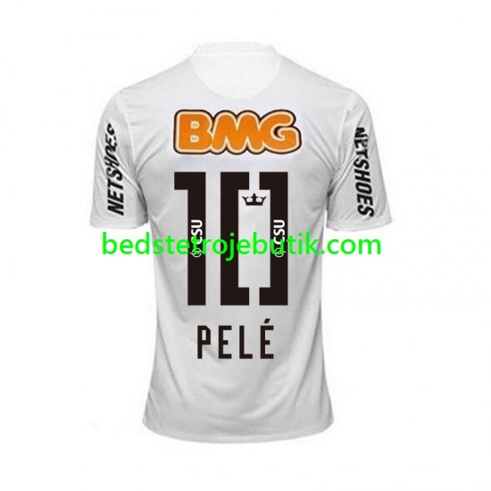 Santos PELE 10 -2012 Retro Mænd Hjemmebane Fodboldtrøje 2011 Kortærmet