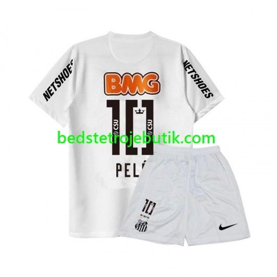 Santos PELE 10 -2012 Retro Børn Hjemmebane Fodboldtrøje 2011 Kortærmet