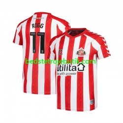 Sunderland Chris Rigg 11 Mænd Hjemmebane Fodboldtrøje 2024-2025 Kortærmet