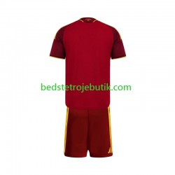 AS Roma Børn Hjemmebane Fodboldtrøje 2026-2027 Kortærmet