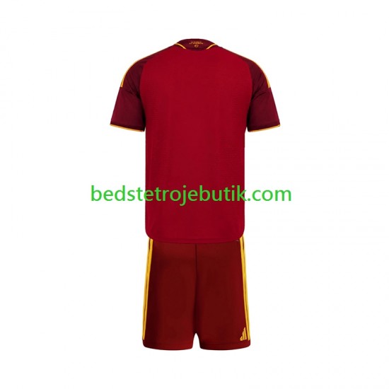 AS Roma Børn Hjemmebane Fodboldtrøje 2026-2027 Kortærmet