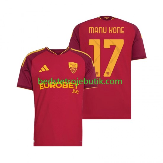 AS Roma Manu Kone 17 Mænd Hjemmebane Fodboldtrøje 2026-2027 Kortærmet