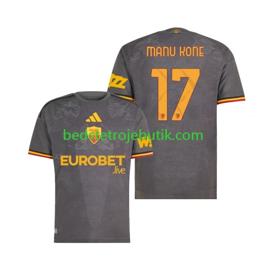 AS Roma Manu Kone 17 Mænd 3. Valg Fodboldtrøje 2026-2027 Kortærmet