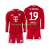 FC Bayern München Alphonso Davies 19 Børn Hjemmebane Fodboldtrøje 2026-2027 Langærmet