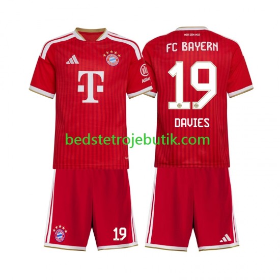 FC Bayern München Alphonso Davies 19 Børn Hjemmebane Fodboldtrøje 2026-2027 Kortærmet