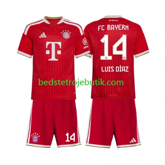 FC Bayern München Luis Diaz 14 Børn Hjemmebane Fodboldtrøje 2026-2027 Kortærmet