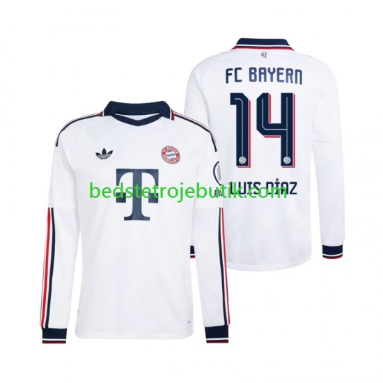 FC Bayern München Luis Diaz 14 Mænd Udebane Fodboldtrøje 2026-2027 Langærmet