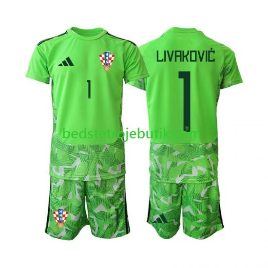 Kroatien Dominik Livakovic 25 Målmand Børn Hjemmebane Fodboldtrøje 2026-2027 Kortærmet