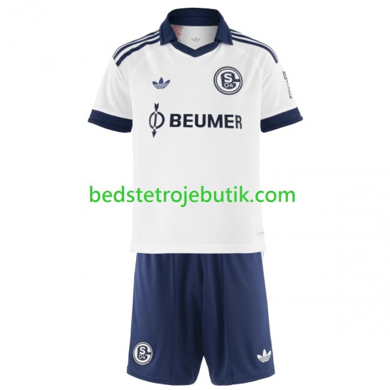 FC Schalke 04 Børn Udebane Fodboldtrøje 2026-2027 Kortærmet