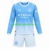 Manchester City Børn Hjemmebane Fodboldtrøje 2026-2027 Langærmet