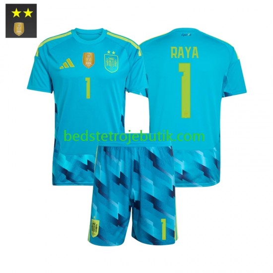 Spanien David Raya 1 Målmand Børn Hjemmebane Fodboldtrøje 2026-2027 Kortærmet