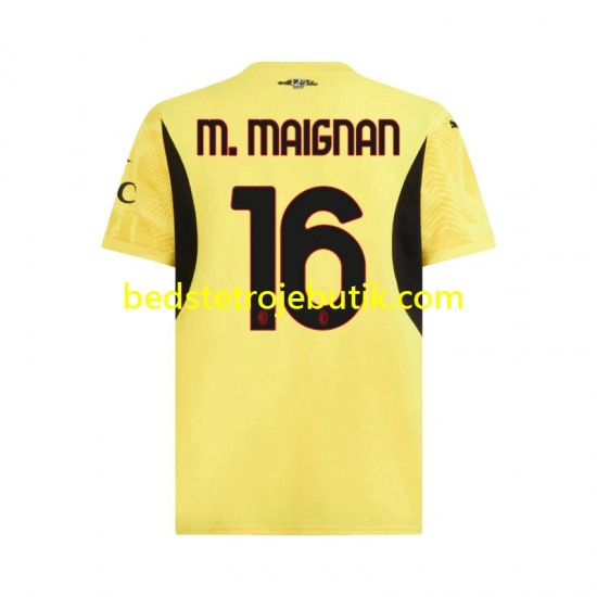 AC Milan Mike Maignan 16 Målmand Mænd Udebane Fodboldtrøje 2024-2025 Kortærmet