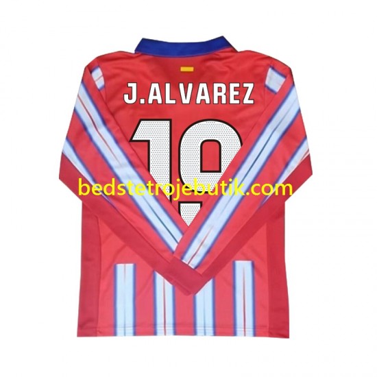 Atlético Madrid Julian Alvarez 19 Mænd Hjemmebane Fodboldtrøje 2024-2025 Langærmet