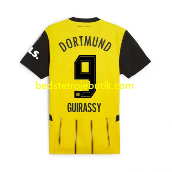 Borussia Dortmund Serhou Guirassy 9 Mænd Hjemmebane Fodboldtrøje 2024-2025 Kortærmet