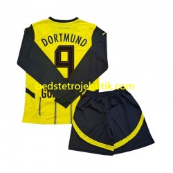 Borussia Dortmund Serhou Guirassy 9 Børn Hjemmebane Fodboldtrøje 2024-2025 Langærmet